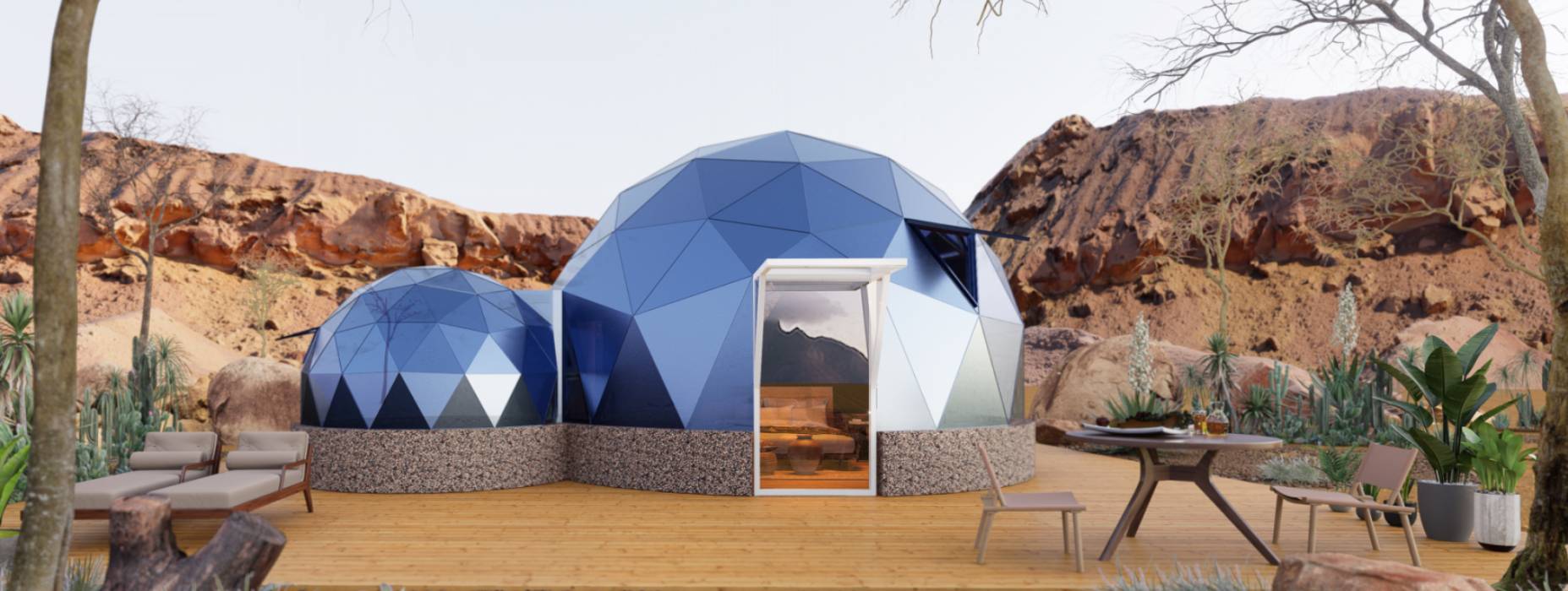 盐池县球形智能光伏玻璃星空房